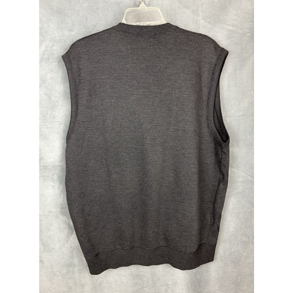 Beverly Hills Polo Club Charcoal Argyle Vest - Picture 4 of 12